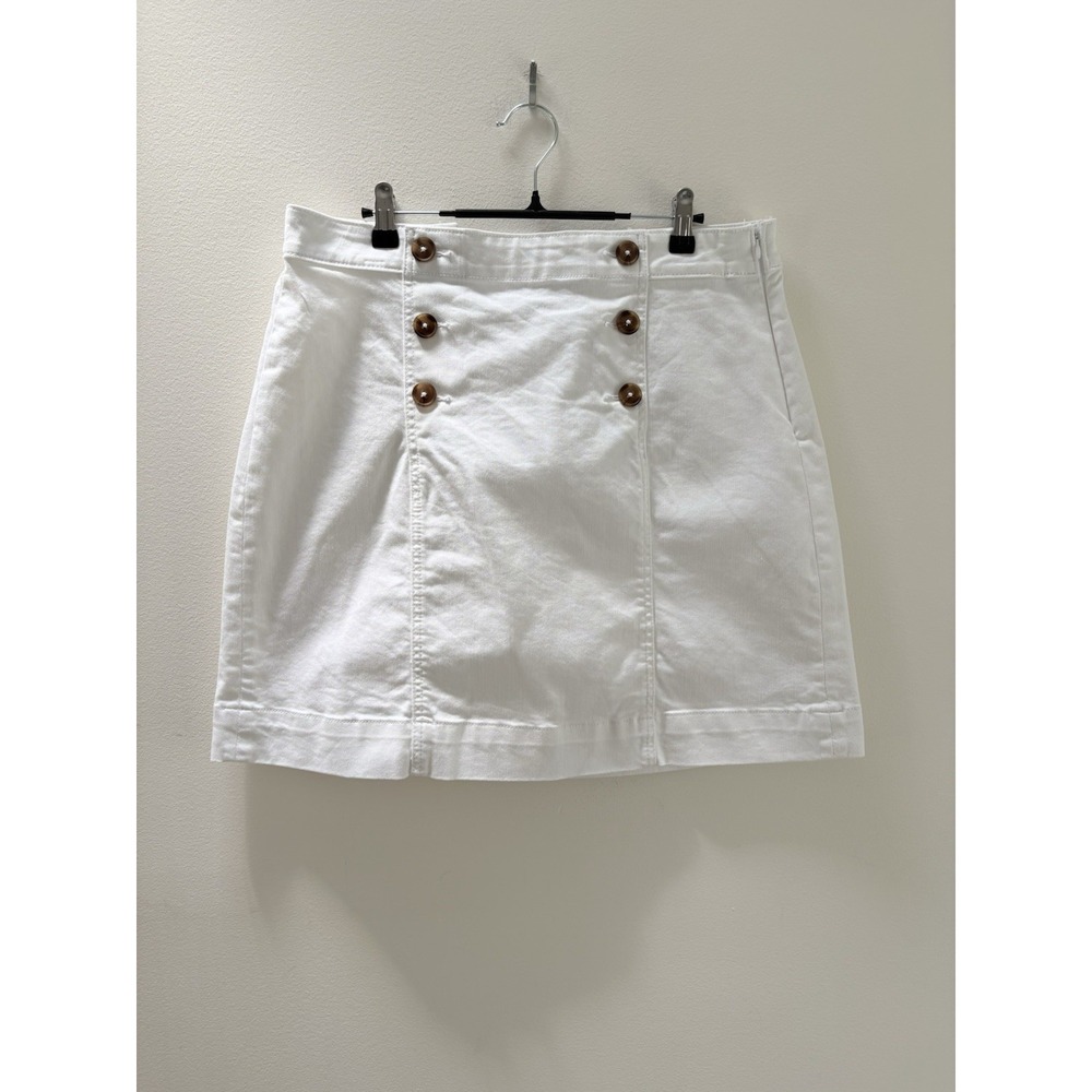 St Johns Bay Skirts White Size 14 Zip Pocket NEW No Tags. - Picture 8 of 9